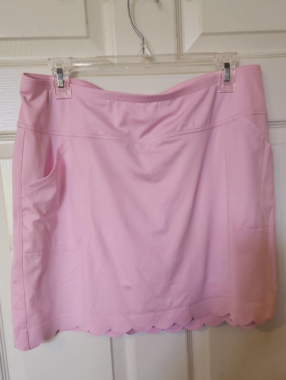 Jofit Light Pink Scalloped Hem Mini Skort Golf, Tennis, Pickleball